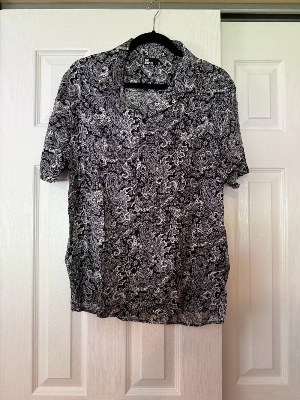 NWT The Kooples Men’s Paisley Short Sleeve Shirt Size S $175